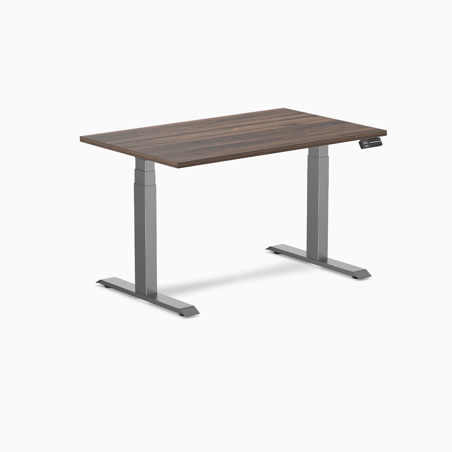 Desky Dual Laminate Sit Stand Desk Jarrah Legno 47.2" Space Gray