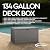 Suncast 134-Gal. Waterproof Resin Extra-Large Outdoor Patio Deck Box with Pad-Lockable Lid, Modern Outdoor Patio Bench/Storage Box for Cushions, Garden Tools, and More, Dove Gray