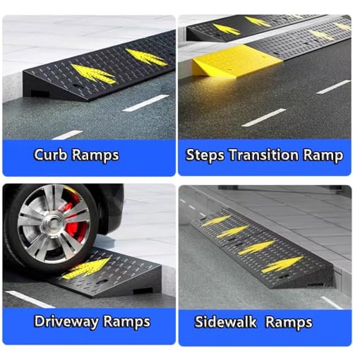 Rampas portátiles de caucho para entradas de autos resistentes miniatura 3