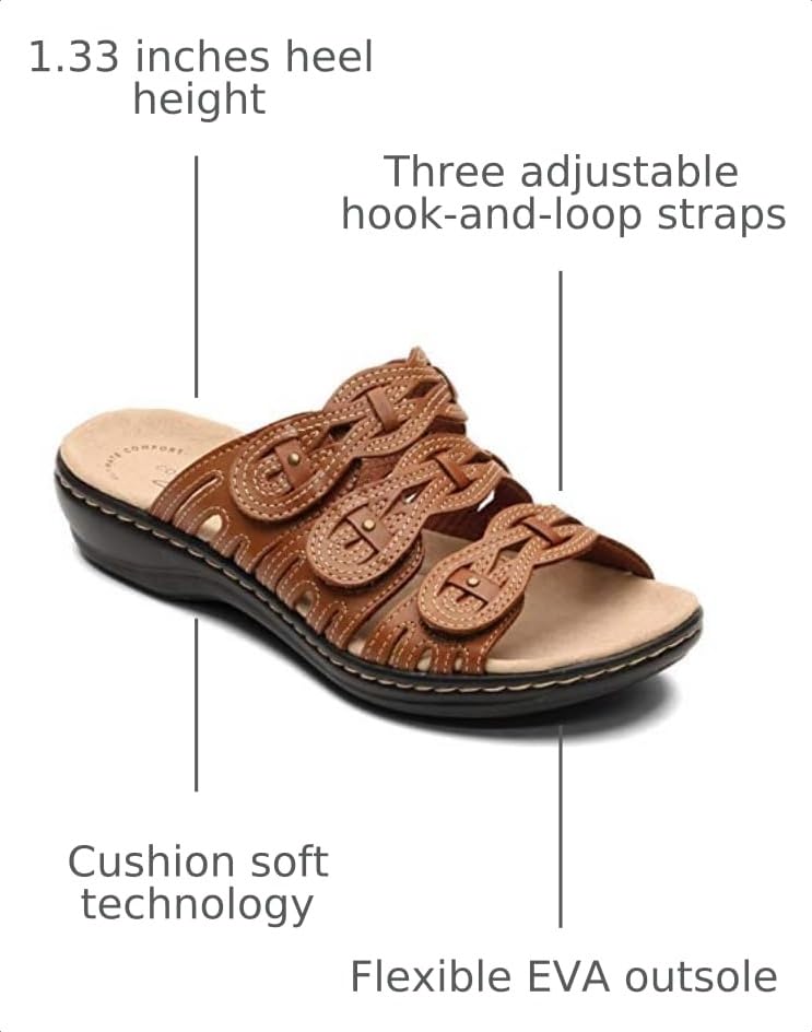 Image of Clarks Women's Leisa Faye Flat Sandal