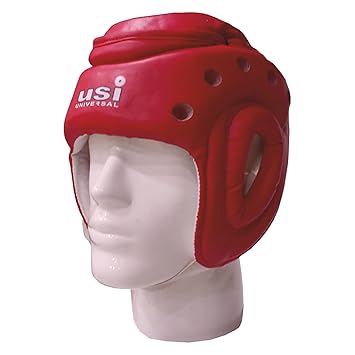 USI UNIVERSAL MARTIAL ART HEAD GUARD (616APUT) (M, Red)