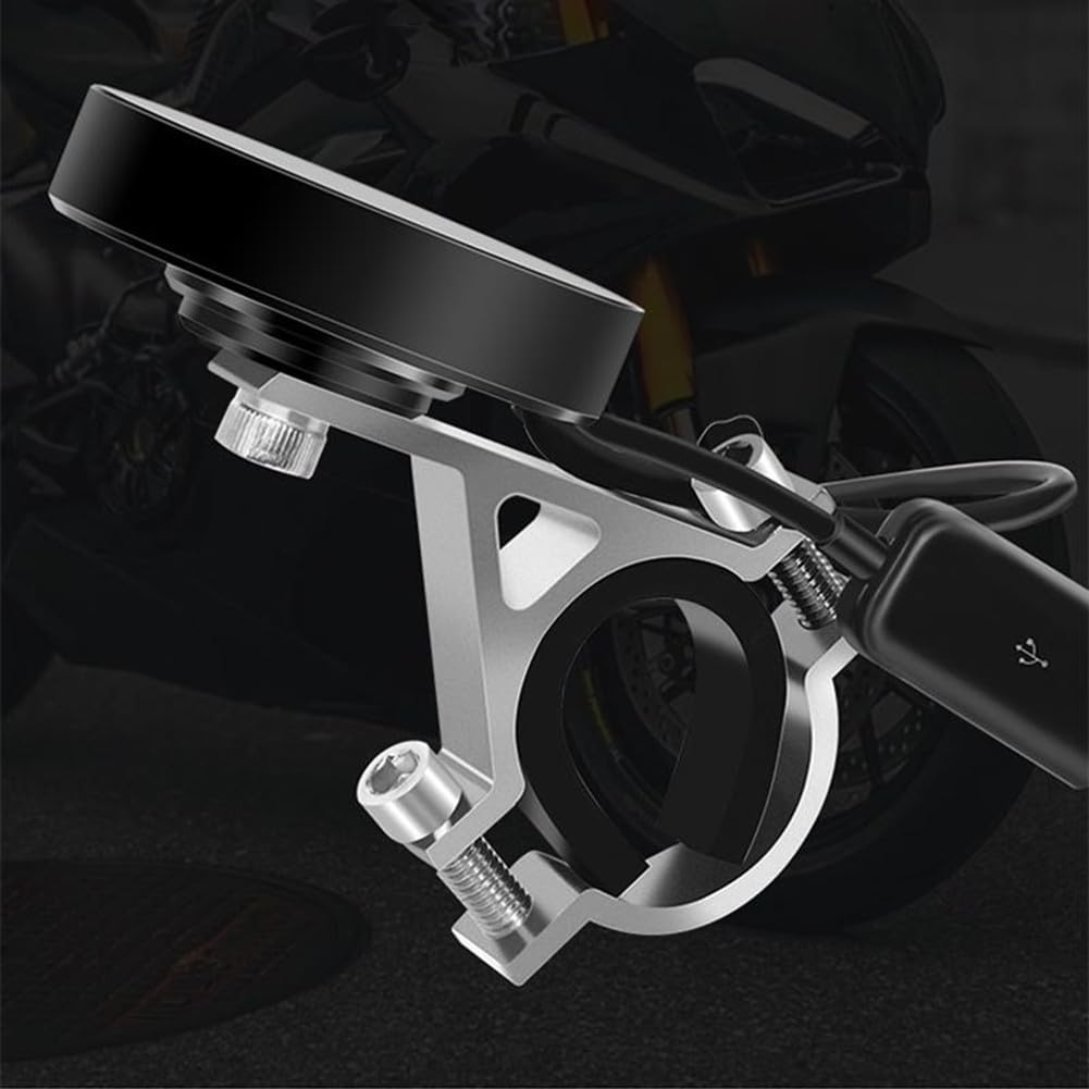 inalámbrico de monitoreo de presión de neumáticos para motocicleta, sensores de presión de neumáticos, carga solar, monitor de presión de neumáticos TPMS con pantalla LCD grande