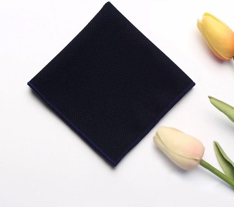 Men's Suit Pocket Square Striped Retro Gentleman Wool Blend Handkerchief