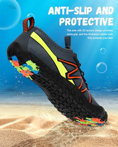 Image of Hike Barefoot Shoes Women Men,Wide Toe Water Shoes 2025 New Breathable Grounded Footwear Non-Slip Fashion Hiking Shoe for Walking Swim Pool Beach Outdoor Water Sports