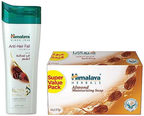 Himalaya Herbals Cucumber & Coconut Soap, 125g (Pack Of 6) & Herbals Anti Hair Fall Shampoo, 400ml