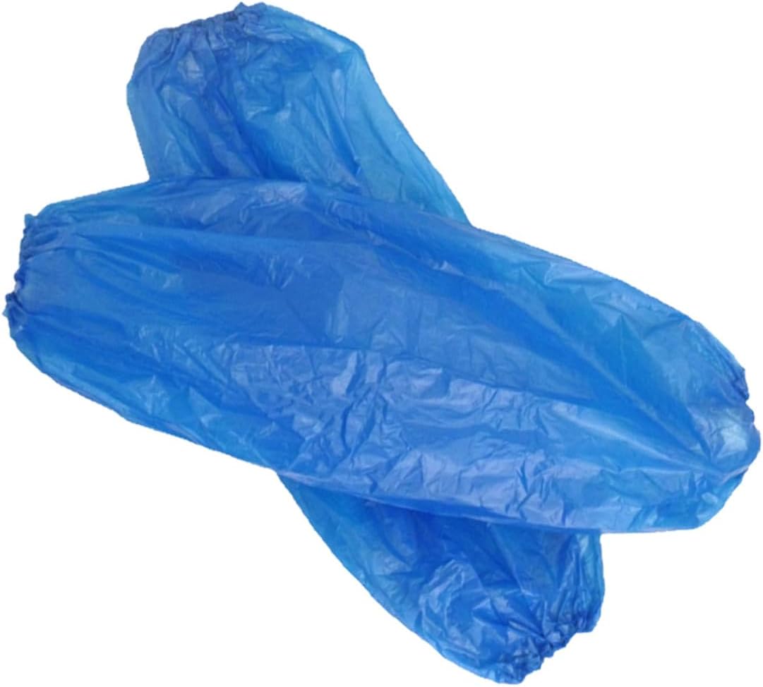 ARTIBETTER 300PCS Disposable Waterproof Plastic Arm Sleeves Oilproof Cleaning Covers for Painting Repair Kitchen Use