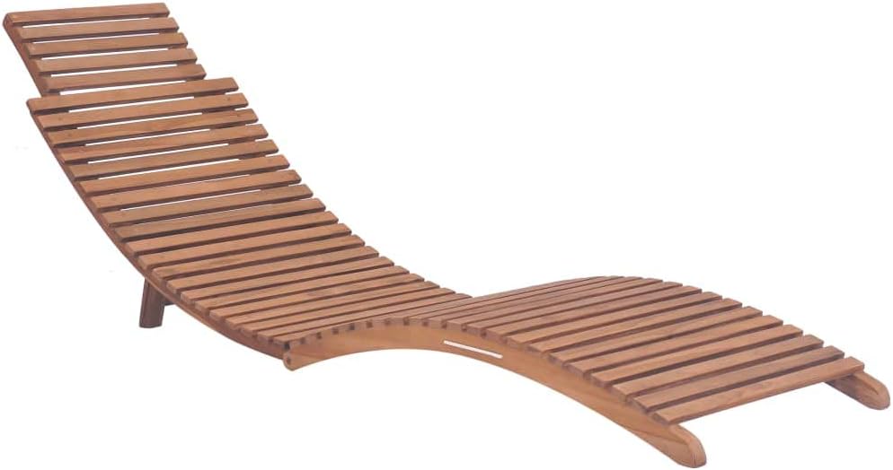 Folding Sun Lounger,Outdoor Lounge Chairs,Folding Sunbathing,Garden Sunlounger,Patio Lounge Chair,Backyard Furniture,Adjustable Backrest,No Assembly Required,Solid Teak Wood