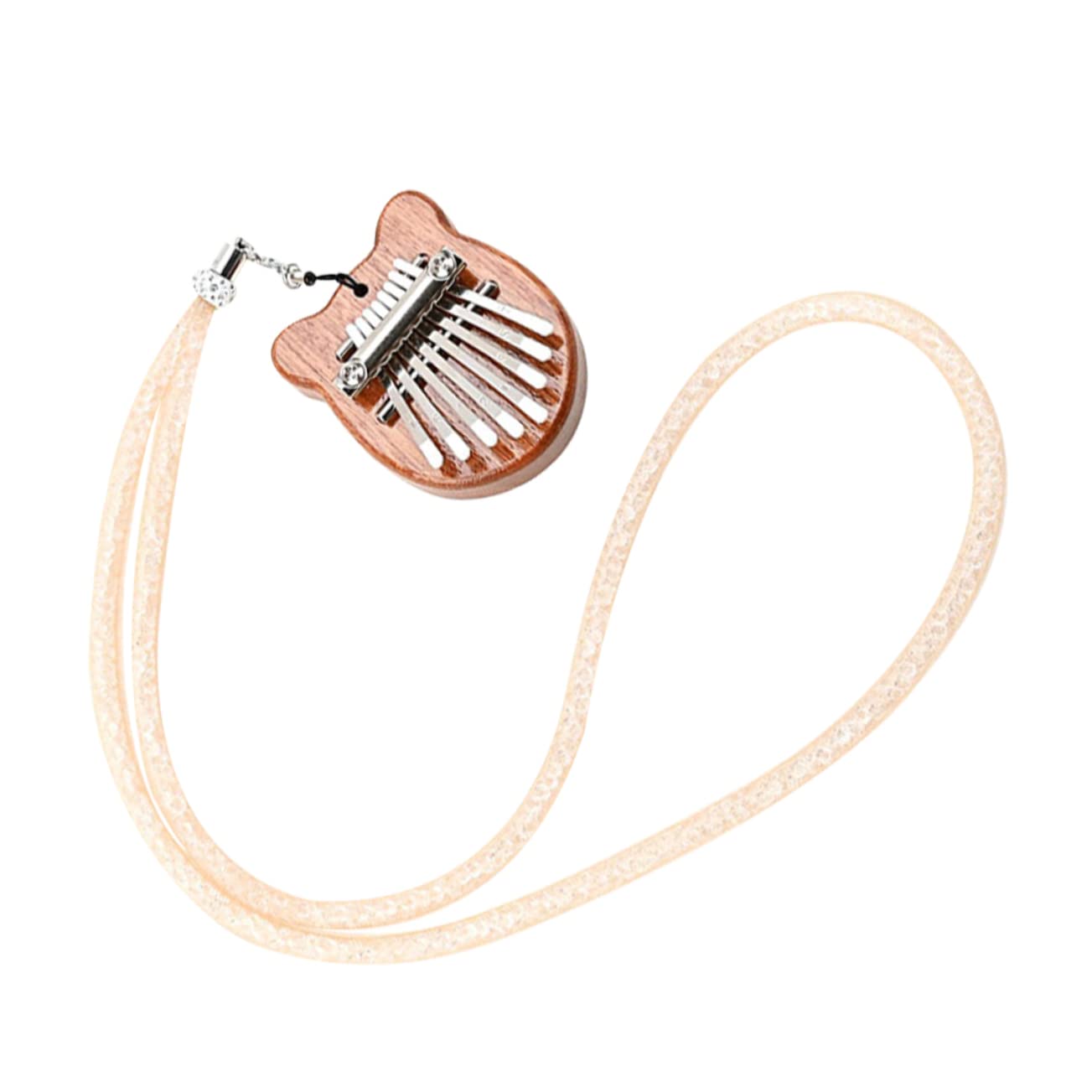 TOYANDONA 3kawałki Miniaturowa Kalimba z Drewna Instrument Muzyczny Do Gry Domu Etui i Ergonomiczny Kształt Dla Łatwego Odtwarzania Melodii