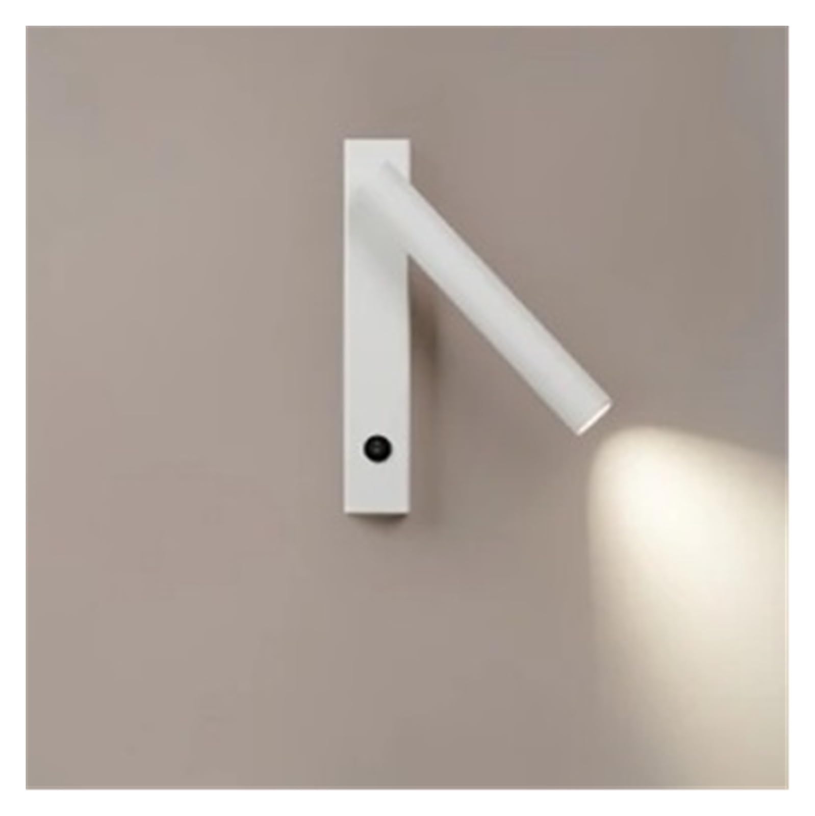 Lampa ścienna LED, światło malarskie, z przełącznikiem, lampka nocna do sypialni, lampa do czytania, regulowana, obrotowa, dekoracyjna oprawa oświetleniowa do wnętrz(Warm 3000K,White 3W)