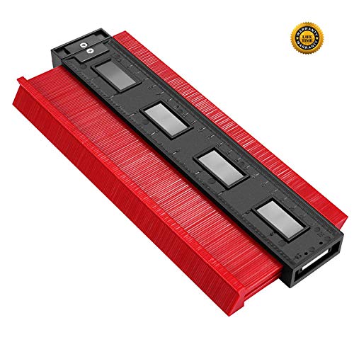 10 Inch Contour Gauge Duplicator, Master Outline Profile Gauge Woodworking Ruler for Precise