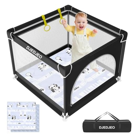 Parque Infantil Bebe con Alfombra Plegable, 90cm Corralito Bebe, Pequeño Parque de Juegos Bebé para Apartmento, Parque Bebe con Malla Transpirable