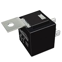 Vista 2 de irhapsody Relé para automóvil de 4 pines 12 V 40/30 amperios, interruptores y arrancadores automáticos Spst de 12 voltios, paquete de 25