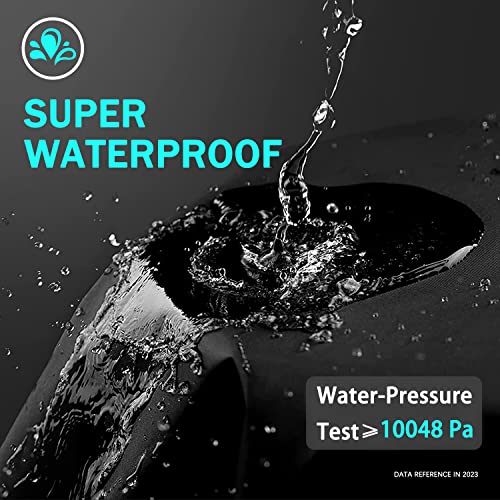 7Ft Billiard Pool Table Covers,Heavy Duty Waterproof Scratch-Free Dustproof Sunproof Indoor Outdoor Snooker Billiard Table Cover,With 2Pcs Buckles Straps-90 L X 51" W X 32" H #TOP3