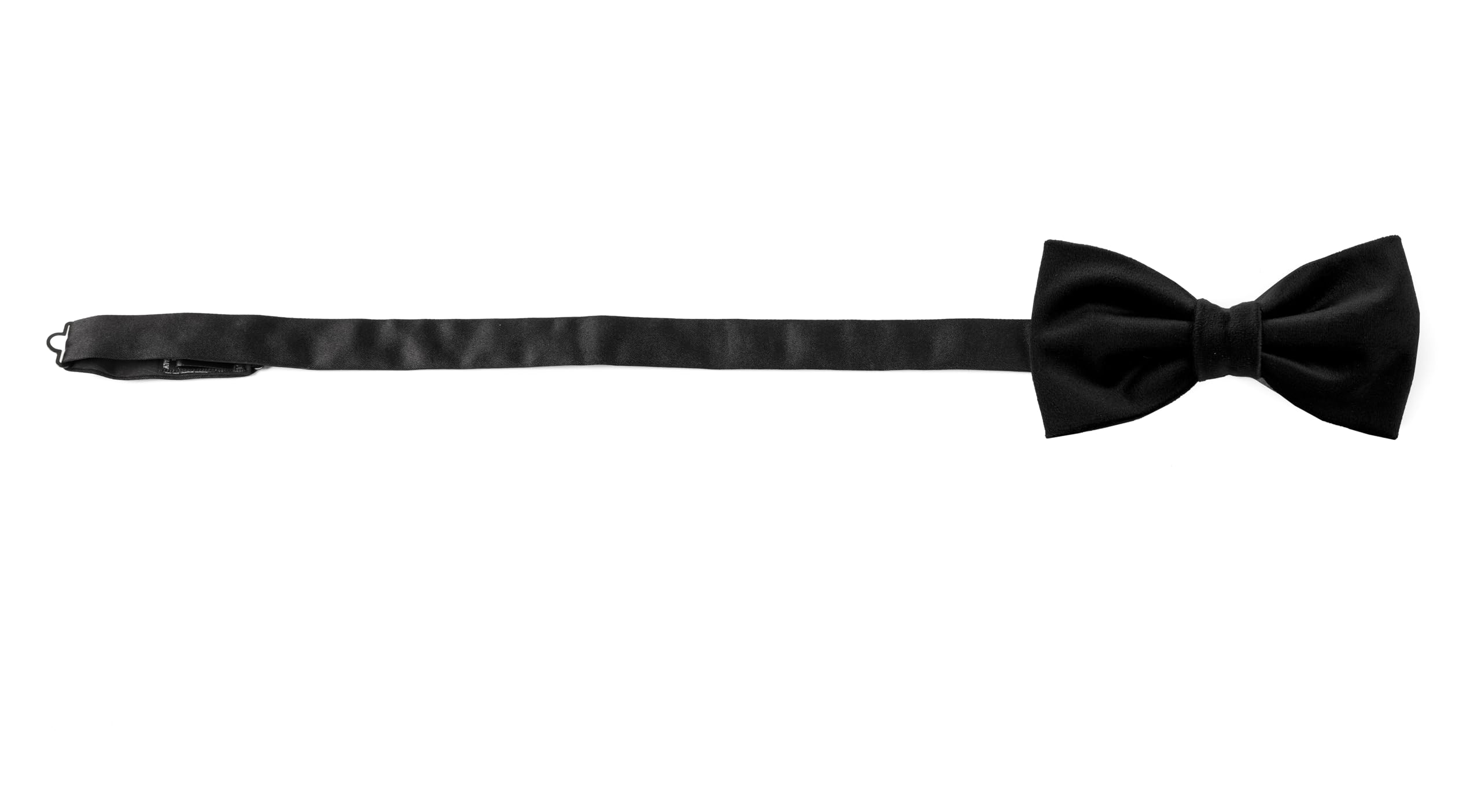 Set Kummerbund und Geknotete Fliege aus Samt, Einfarbig, Verstellbar, Made in Italy, Herren
