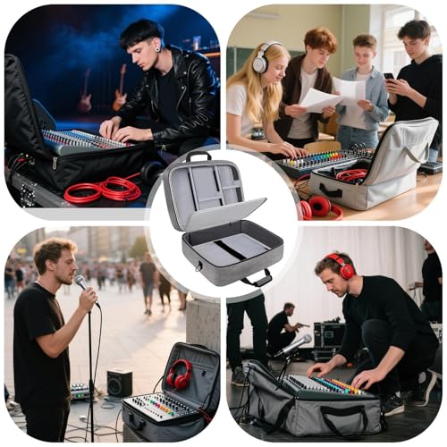 Sac de mixage audio antichoc à compartiment de câbles et protection DJ - 6