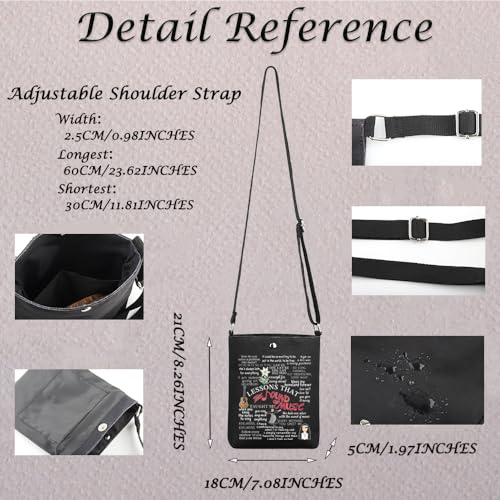 MNIGIU The Sound of Musical Encouragement Quote Crossbody Bag The Sound of Musical Merch For The Sound of Musical Fans2