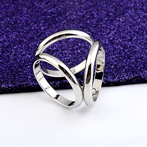 2PCS(Golden + Silver) Women Lady Girls Three Ring Fashion Scarf Ring Buckle Modern Simple Triple Slide Jewelry Silk Scarf Clasp Clips Clothing Wrap Holder3