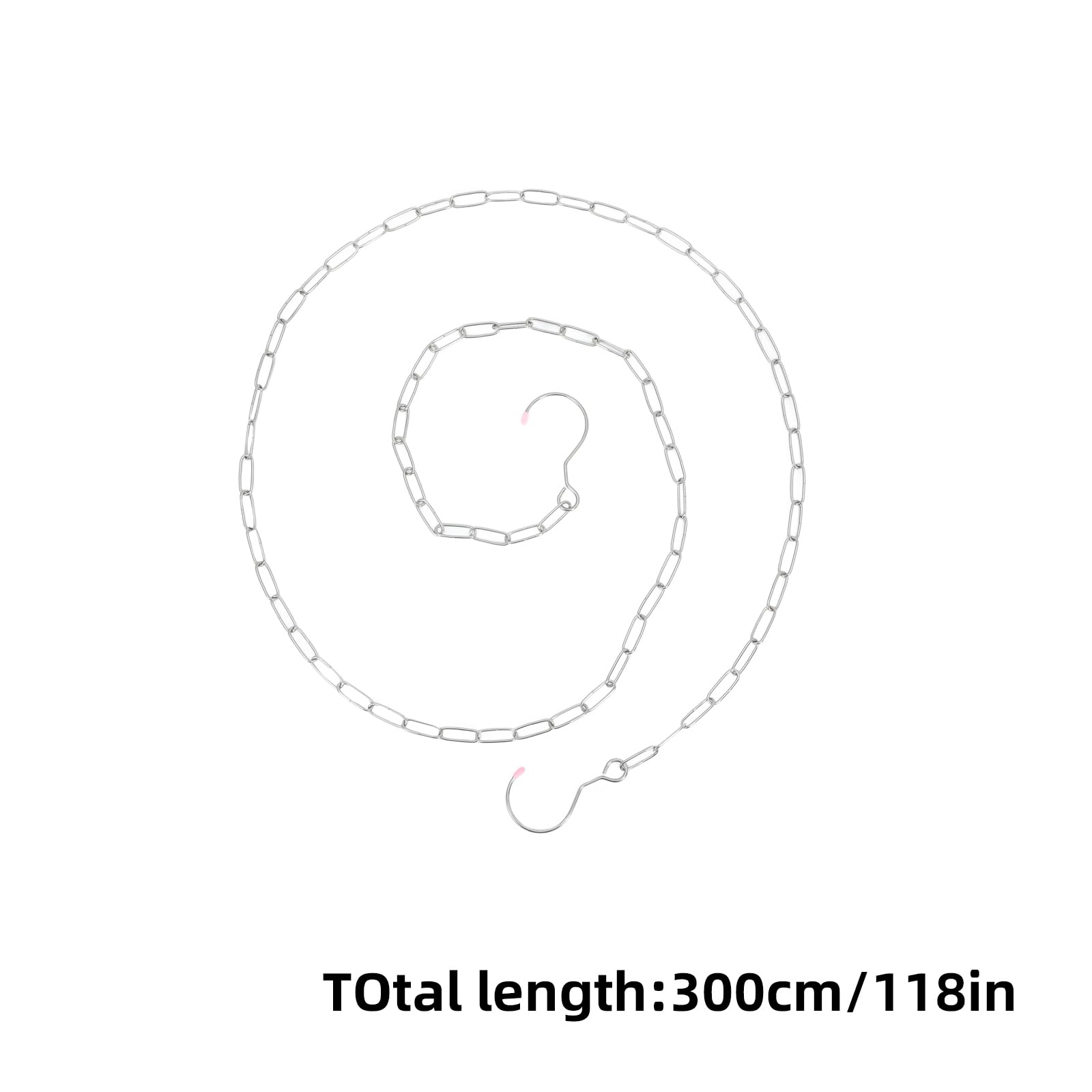 OFFSCH Stainless Steel Clothesline Portable Clothes Drying Chain for Indoor Outdoor Use Lightweight Travel Laundry Line with Strong Toughness for Camping Hiking and Home Drying