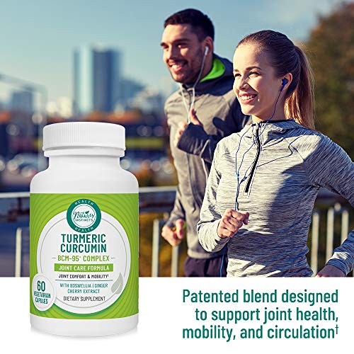 Natures Instincts Joint Care Turmeric Curcumin Bcm-95 Complex | Joint Care Formula | Joint Comfort & Mobility | Boswellia, Ginger, Cherry Extract | Vegetarian | 60 Capsules #TOP2