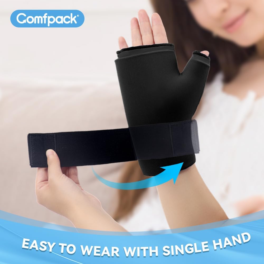 Hand Ice Pack Gloves for Arthritis, 2PCS Wearable Thumb Ice Pack Wrap, Hot Cold Compress Wrist Cold Pack Wrap for Carpal Tunnel Relief, Pain Relief for Tenosynovitis, Swelling, Surgery - Image 5