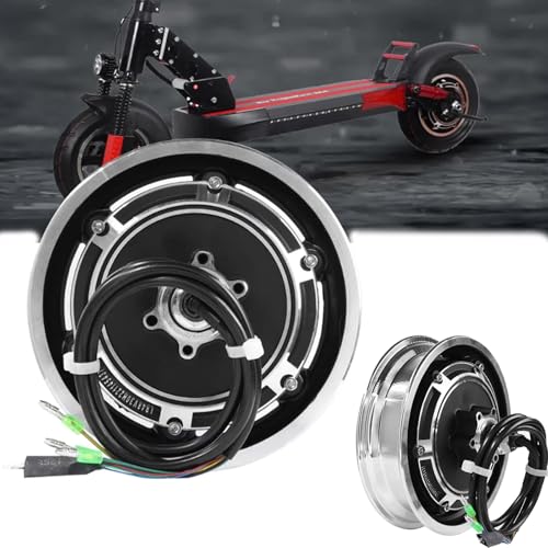 Motor para Patinete eléctrico, 10pollici Motor de Cubo de Rueda de Patinete Eléctrico per Kugoo M4/M4 Pro 48v 500w Motor de Cubo de Tracción de Scooter Eléctrico