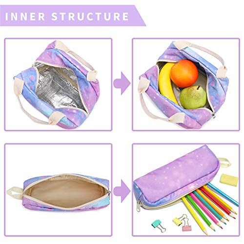 Mygreen Backpacks For Teen Girls Lightweight Rainbow Water Resistant Toddler Kids School Backpack For Elementary With Lunch Box & Pencil Case, Student Bookbag Travel Bag For Boys Girls Teens #TOP2