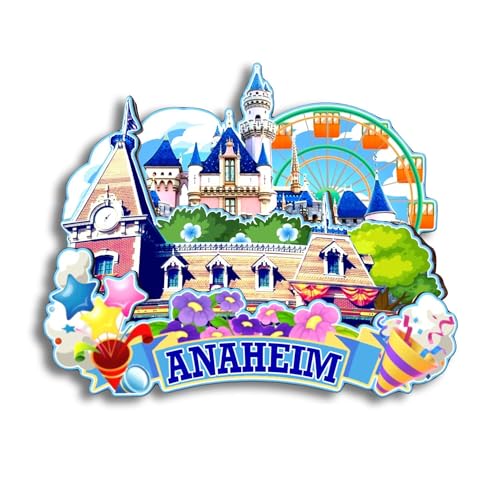 Imán de nevera Anaheim California Estados Unidos