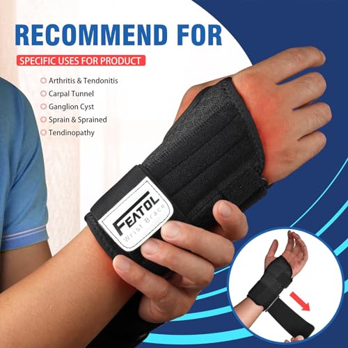 Featol 001 2 Pack Carpal Tunnel Wrist Brace thumb #3