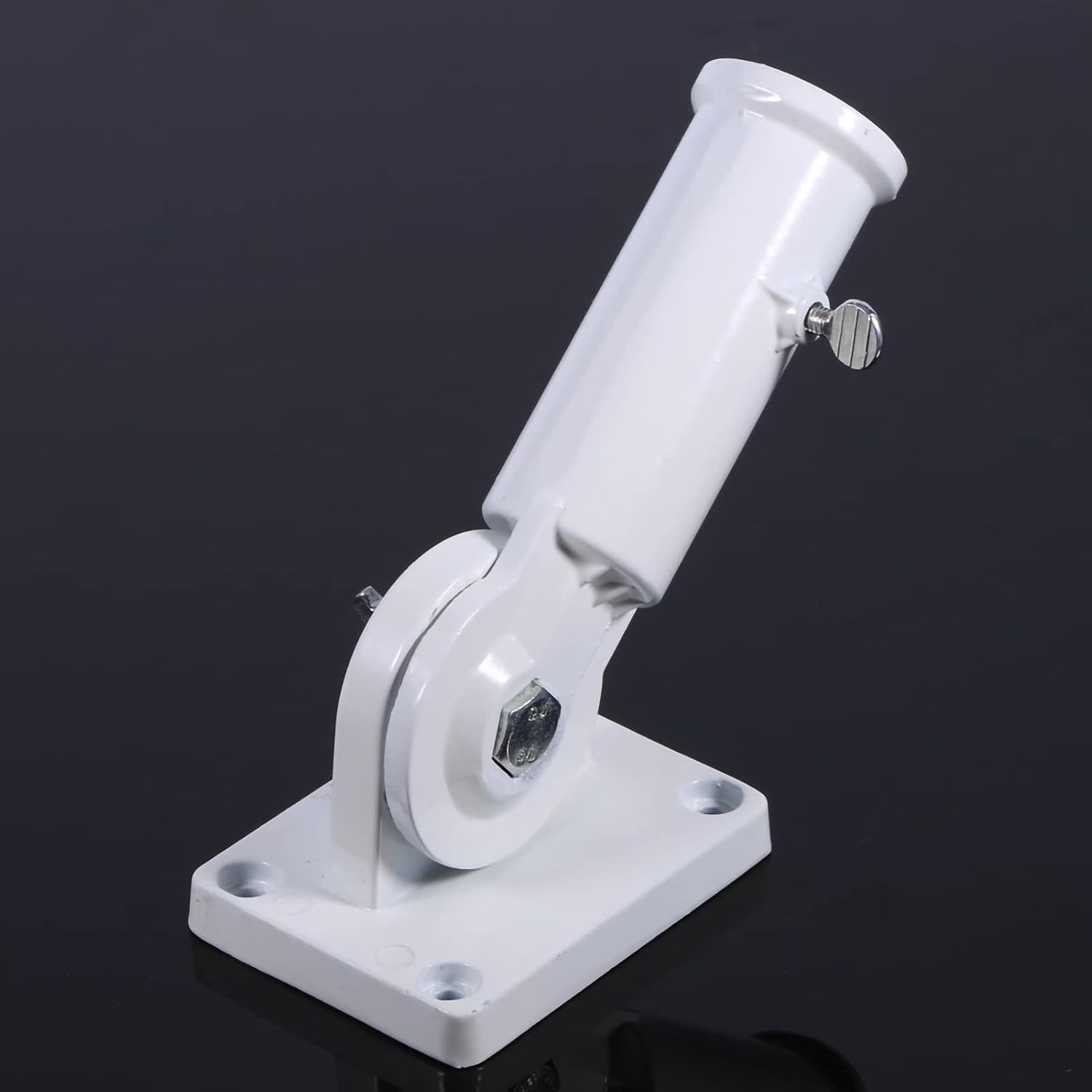 Horoper Flag Holder Wall Mount Holder Bracket Stainless Steel Flag Pole Windsock Base with Screws
