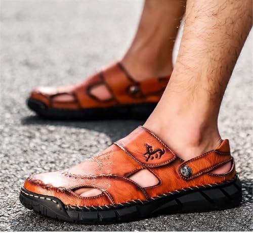 Mens Casual Walking Sandals Closed Toe Beach Shoes Sports Outdoor Sandals Summer for Hiking Trekking3