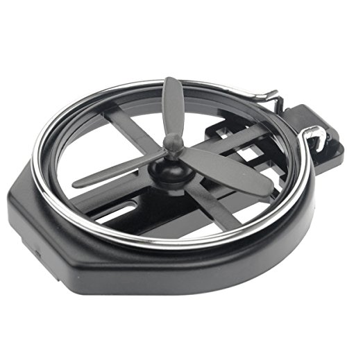Vosarea Auto Truck Car Air Vent Folding Cup Bottle Drink Holder Cup Holder with Fan (Black)