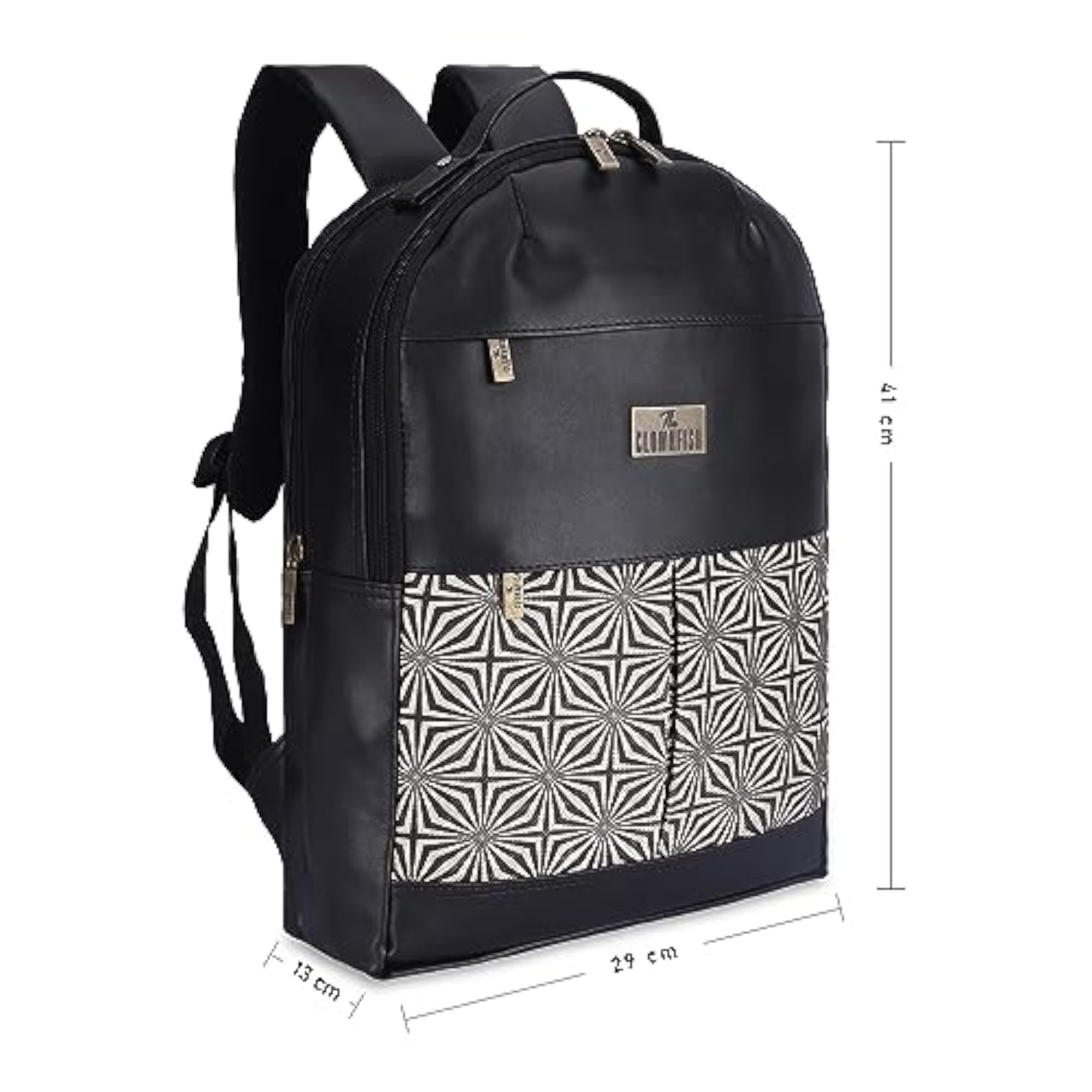 Cybershield Faux Leather & Polyester Laptop Backpack