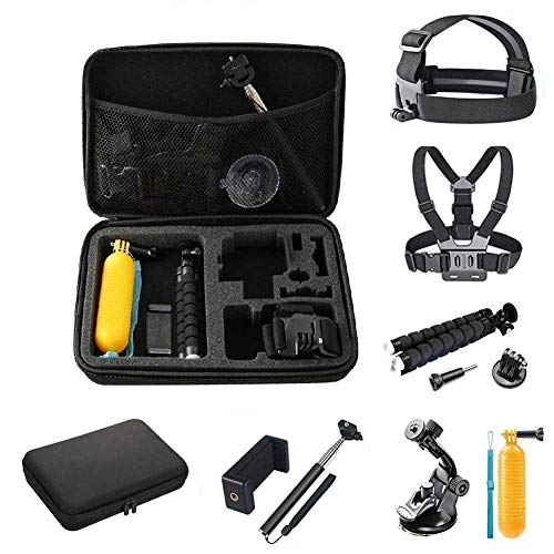 Image of Action Pro Accessories Kit Compatible with GoPro Hero-13 /12 /11 /10 /9 /8 /7 /6 /5 /4 /3+ /3 Session /SJ4000 /SJ5000 /SJ6 /Xiaomi /YI