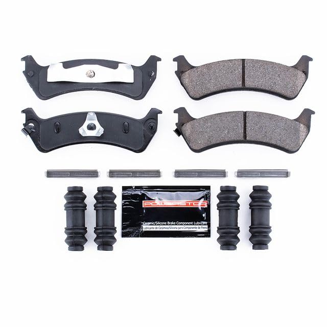 Image of PowerStop Rear Brake Pads for Ford Explorer Sport 2001-03 | Ford Explorer Sport Trac 2003-05 - Z23 Carbon-Fiber Ceramic Brake Pads with Installation Hardware, Z23-667A