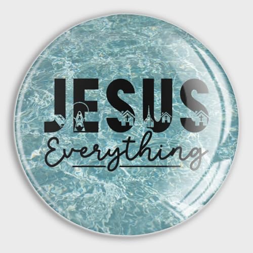 Imanes fuertes de cristal para pizarra y nevera con frases Jesús 2