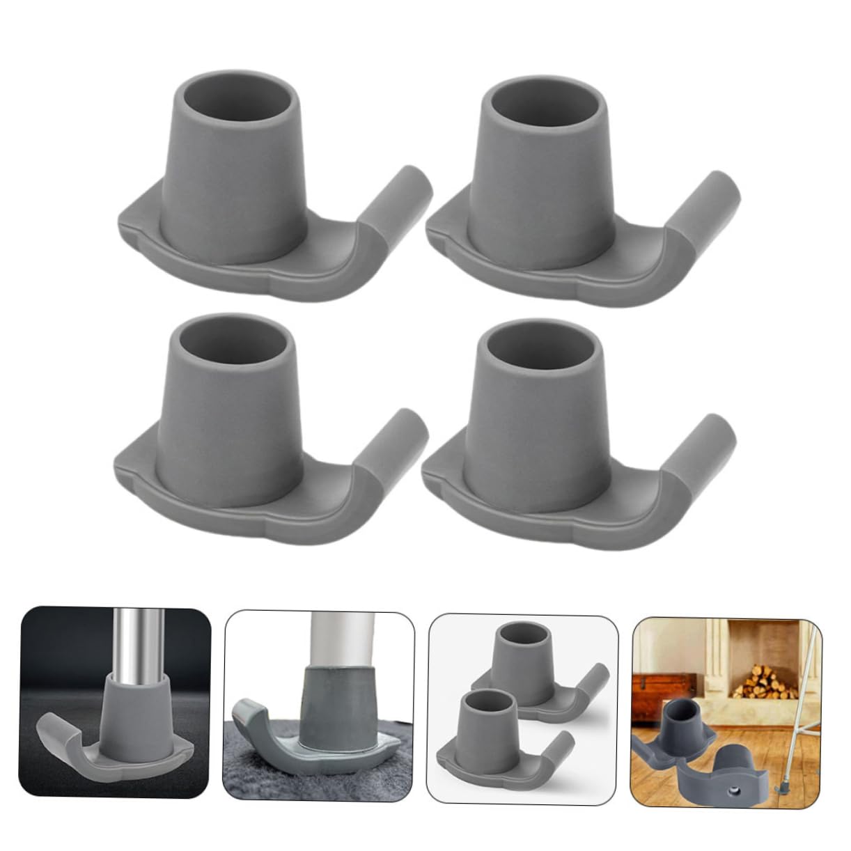 6pezzi Sci Walker Glides Piedini Antiscivolo Accessori per Deambulatore Sottobicchieri Sliders Portatili Robusti