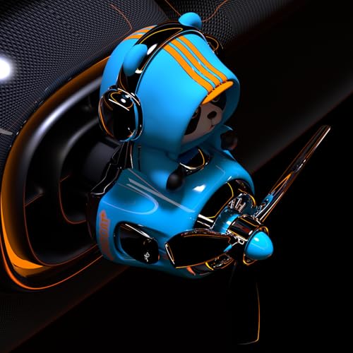 Image of Panda Car Air Fresheners Pilot Car Diffuser | Cute Car Perfume, Funny Car Fragrance, Rotating Propeller Design, Silicone Clip, Easy Installation, Long-Lasting Fragrance