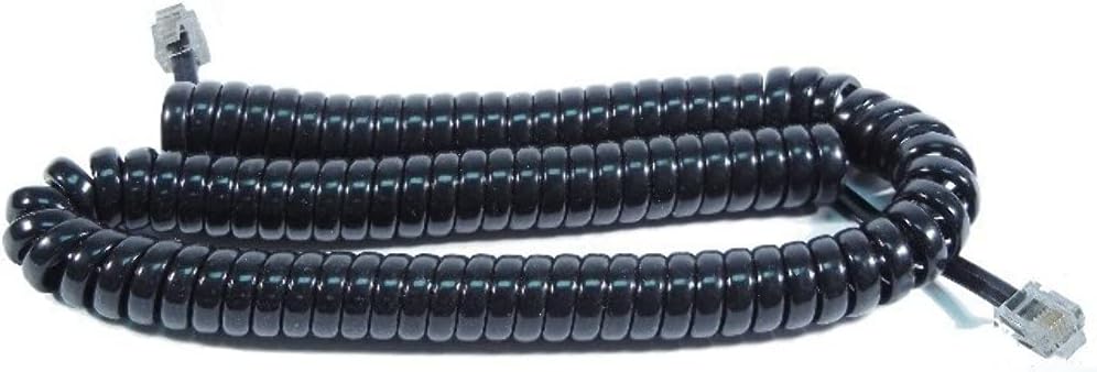 NCE CORPORATION NCE5240209 RJ12 Connectors 4-Wire Coiled Cable for Cab Bus, 7-Foot