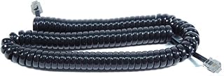NCE CORPORATION NCE5240209 RJ12 Connectors 4-Wire Coiled Cable for Cab Bus, 7-Foot