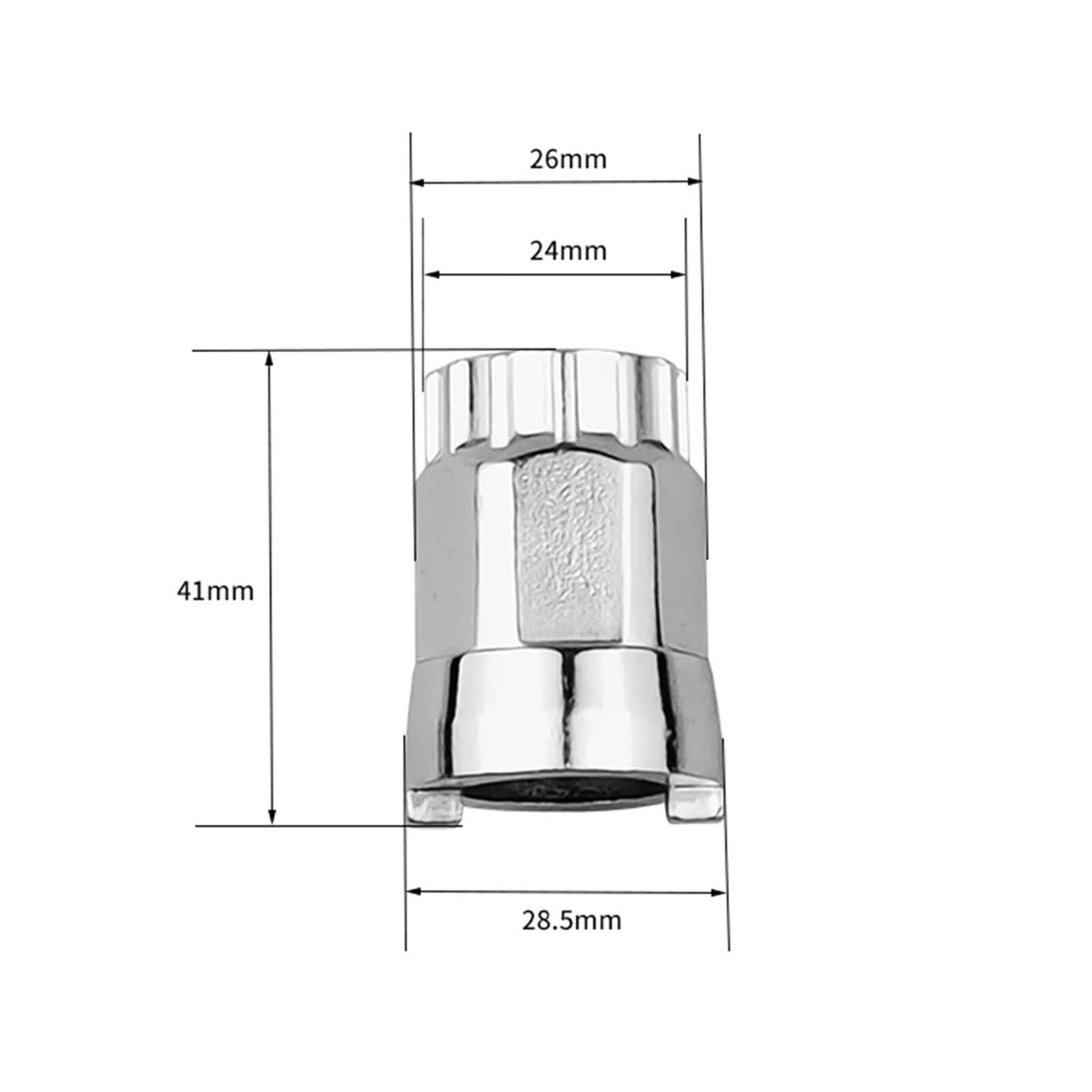 RHAIYAN Bicycle Freehub Body Remover Tools MTB Bike Hubs Tower Base Slotted Socket Wrench Cycling Bike Install Disassembly Repair Tools (Color : BT017A)