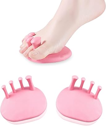 Toe Separators for Overlapping Toes Women,Pink Calf Trainer Toe Separators for Women,Multifunctional Bunion Corrector Thin Leg Exerciser,Suitable for Having Plantar Fasciitis,sister gifts