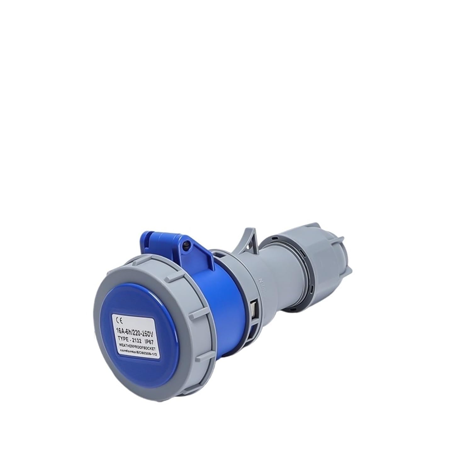 Industrial Aviation and Socket Coupler 16a32a Male and Female Butt Power Connector IP67 Waterproof 3/4/5 core(4 core 16A Plug)