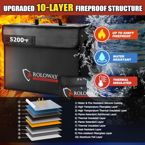 ROLOWAY Large Fireproof Bag