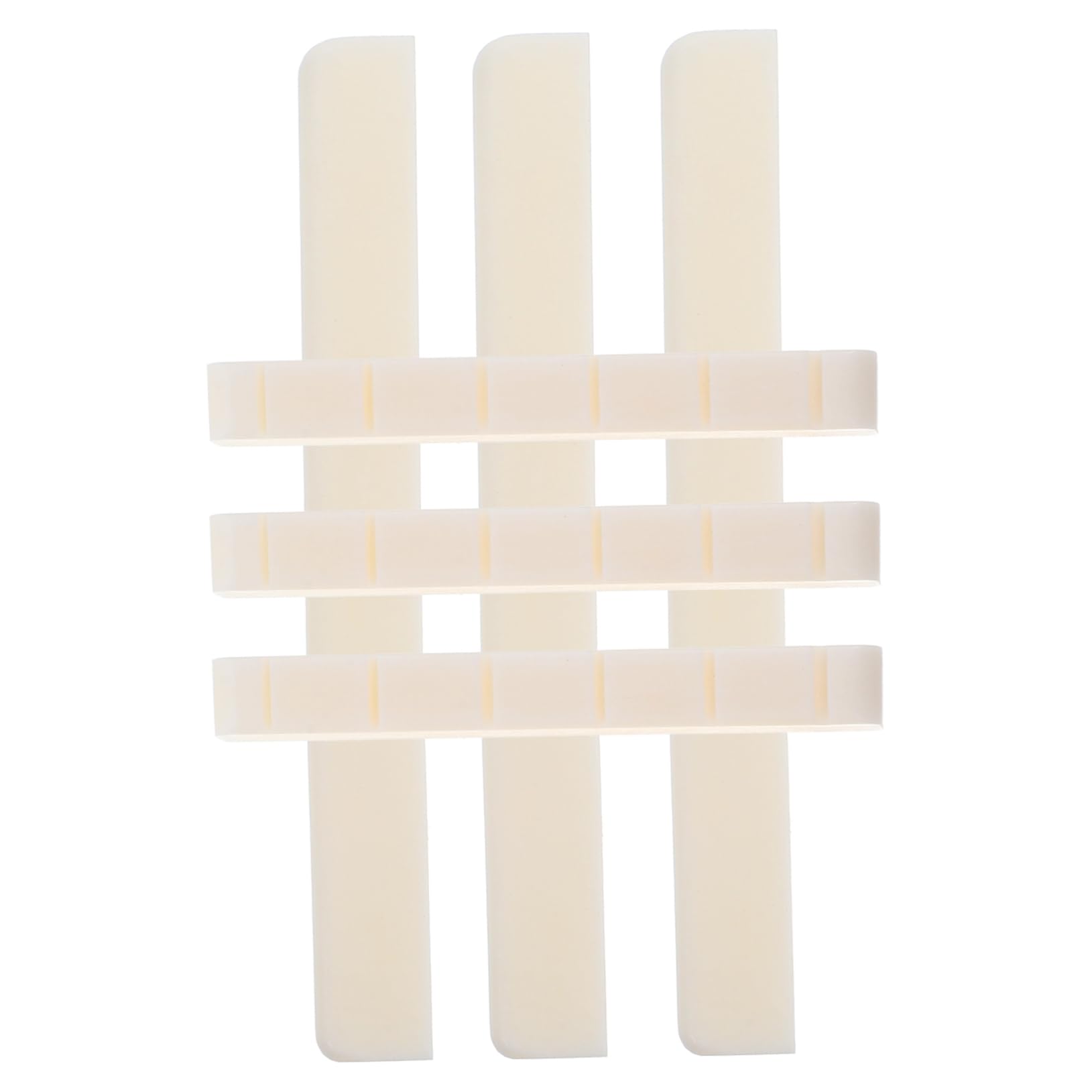 VANZACK 3 Pairs String Guitar Bridge Saddle and Nut Natural Bone for Acoustic Classical Guitars Enhances Sound Quality Easy Installation Durable Protective Accessory