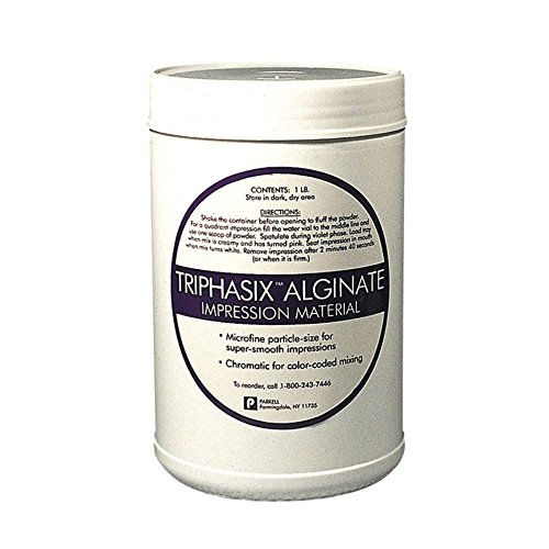Parkell S400 Triphasix Chromatic Alginate in Canister with Measuring Scoop, Trial Pack, 1 lb.