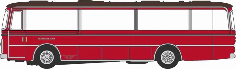 Oxford Diecast 1:148 Plaxton Panorama 1 Midland Red Collectable model NPP004