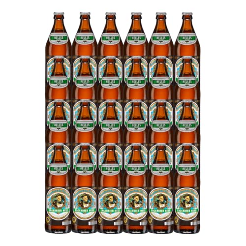Augustiner Helles German Lager 24 x 500ml Bottles | 5.2% ABV | Authentic Bavarian Helles from Munich