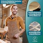 Firenze, Couchtisch Rund aus Massivholz Eiche und Stahl Handgefertigt, Wohnzimmertisch, Coffee Table, Weiß, 70x40 cm, Langlebig & Stilvoll – Bild 4