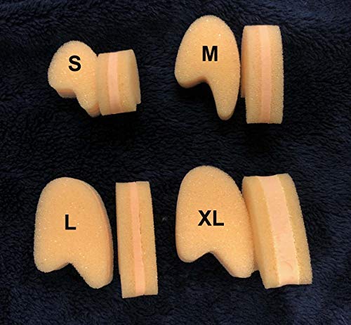 3 Layer Toe Separator, 100 Foam 1/4" Spacer Pack from Atlas Biomechanics (Small 1 1/4" X 3/4")