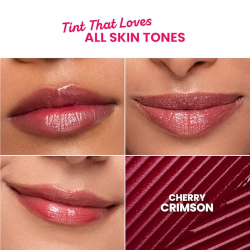 Image of Dot & Key Barrier Repair Hydrating Lip Balm SPF 50 | Cherry Crimson | Repairs Damaged Lip Barrier | High Tinted | 4.5 gm